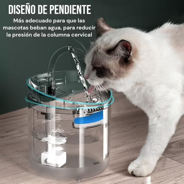 BEBEDERO PARA MASCOTAS TRANSPARENTE